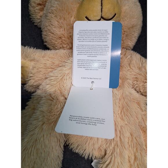 The Bear Factory - Unstuffed Light Brown Bear NWT - Picture 7 of 8